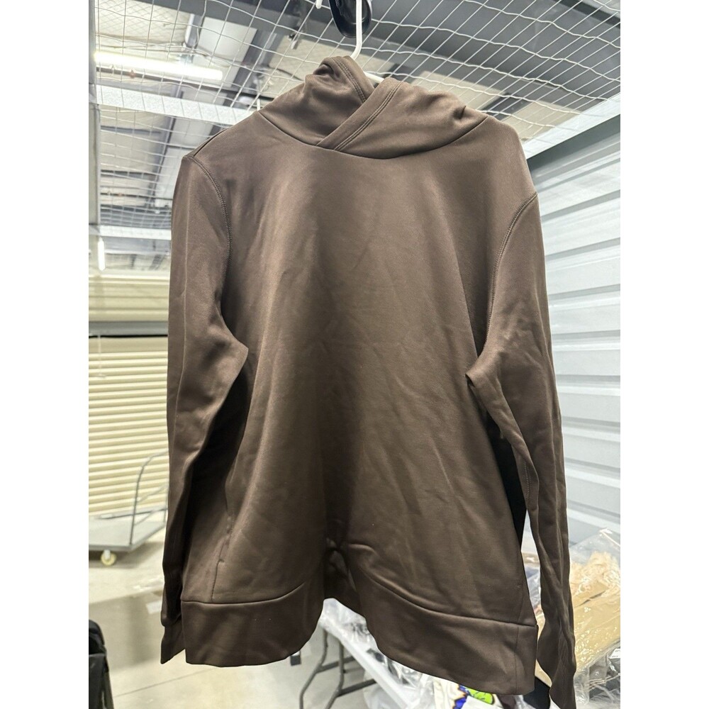 Nike Dri-Fit Hoodie Women's Minimalist XL Brown Polyester Mesh Lining NWOT 86760